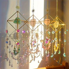 Gold Hanging Crystal Suncatcher