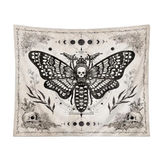 Grunge Moth Tapestry