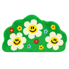Indie Green Aesthetic Rug