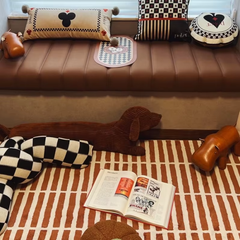 Brown Retro Rug
