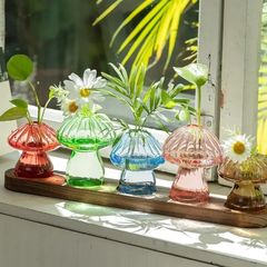 Fairy Mushroom Glass Vase Collection