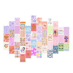 Danish Pastel Wall Collage Kit - Digital Collage