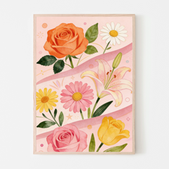 Blush Bloom Floral Poster