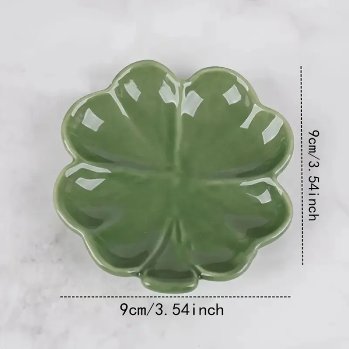 Ceramic Clover Jewelry Tray
