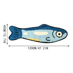 Fish Shaped Accent Rug