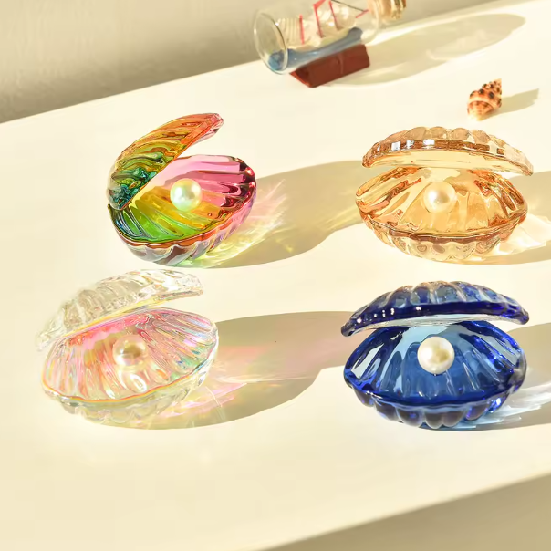 Crystal Seashell Jewelry Holder