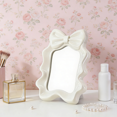 Aesthetic Bow Knot Makeup Mirror