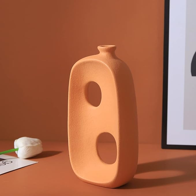 Abstract Ceramic Hollow Vase