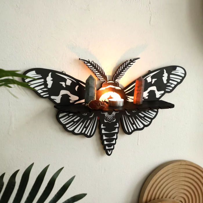 Death Moth Wall Shelf