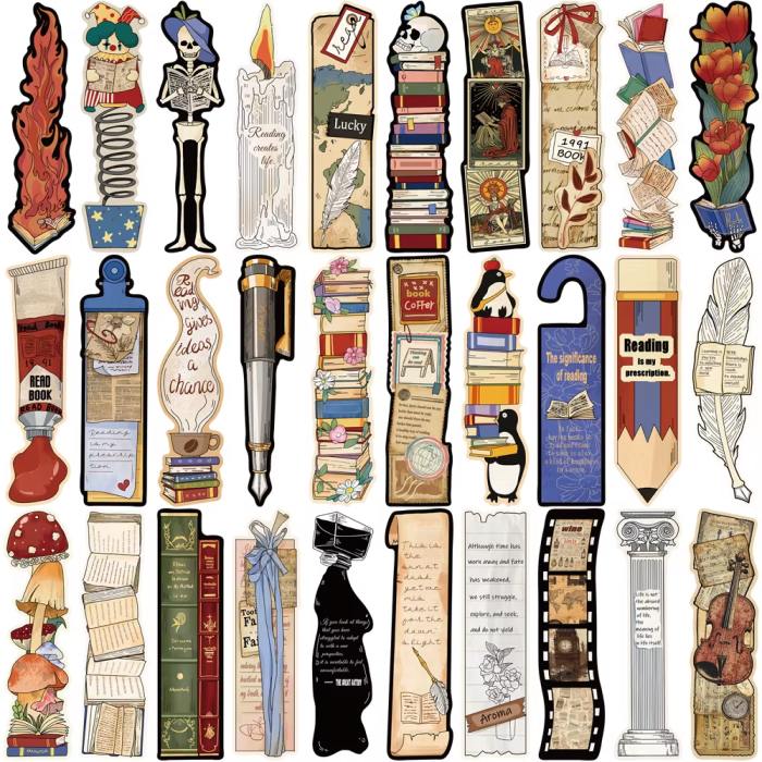 30 Vintage Theme Bookmarks