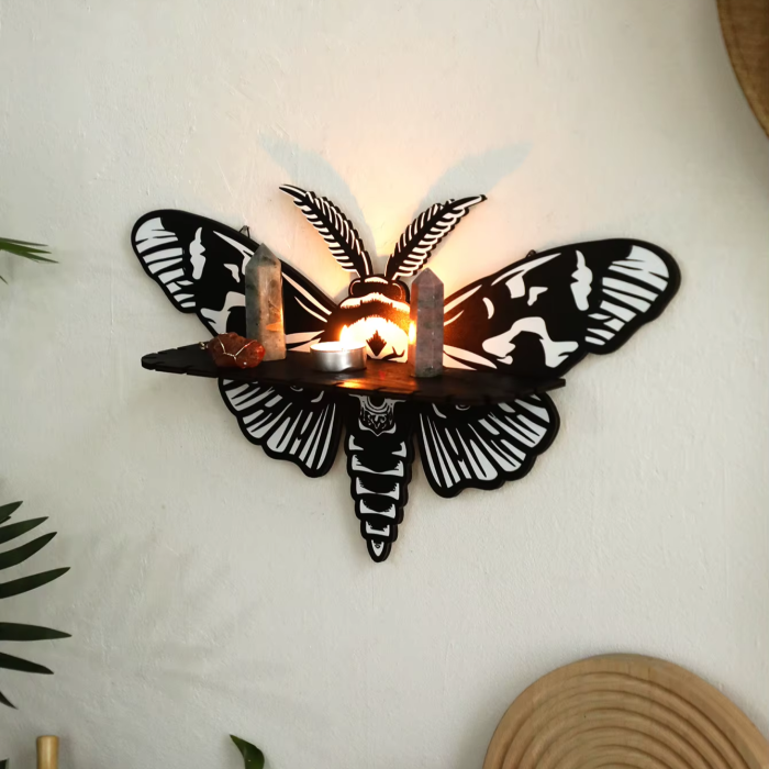 Death Moth Wall Shelf