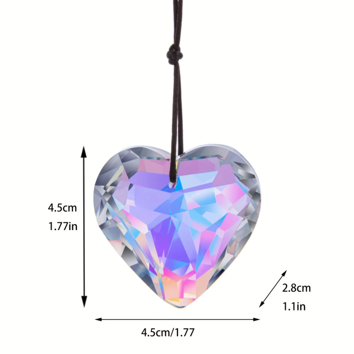 Crystal Heart Suncatcher