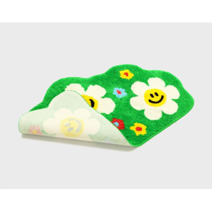 Indie Green Aesthetic Rug