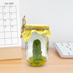 Grumpy Pickle In A Jar