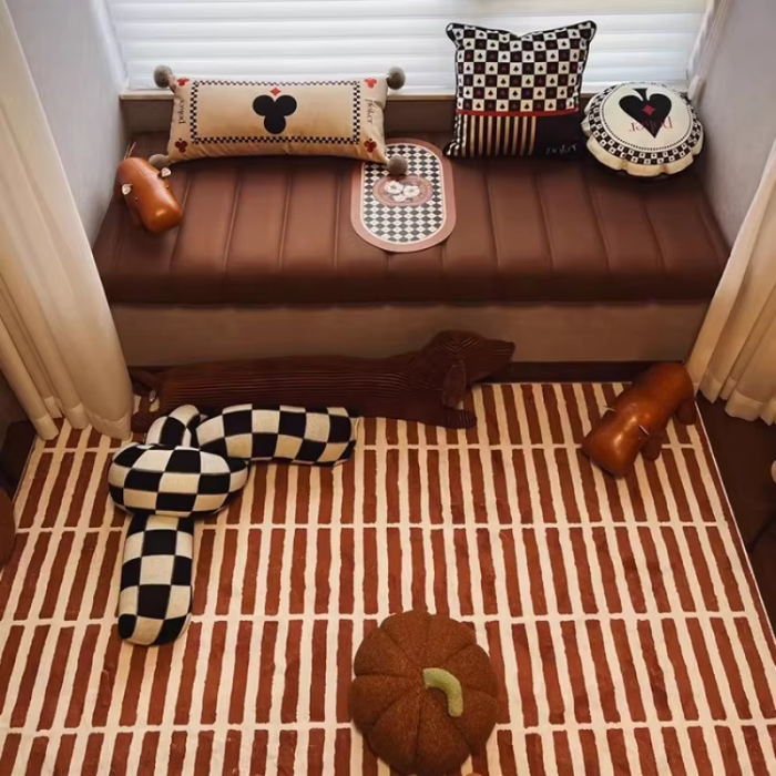 Brown Retro Rug