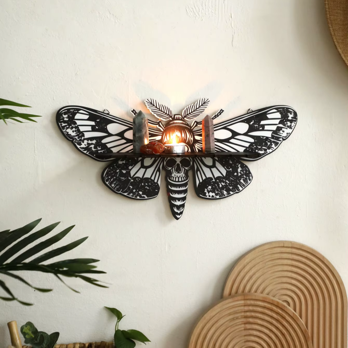 Death Moth Wall Shelf