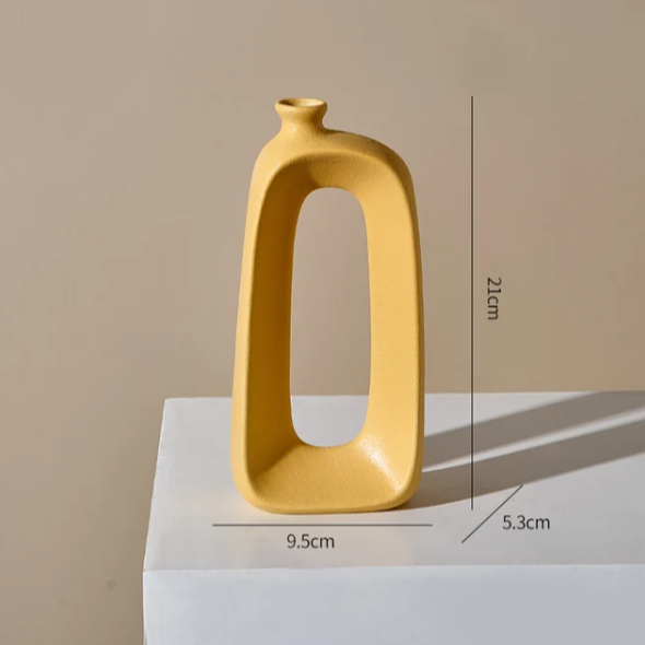Abstract Ceramic Hollow Vase