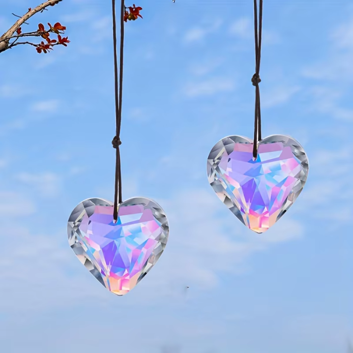 Crystal Heart Suncatcher