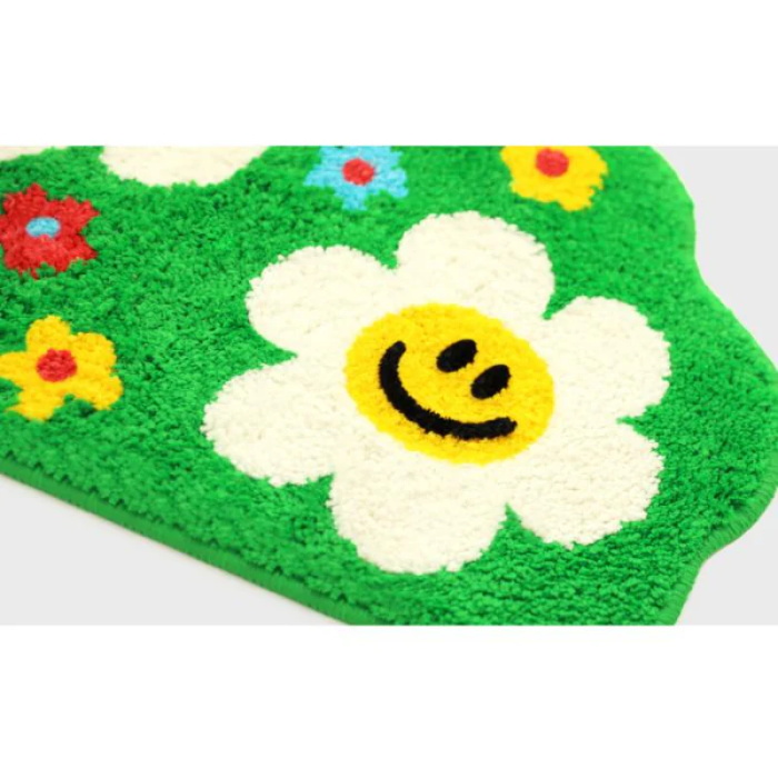 Indie Green Aesthetic Rug