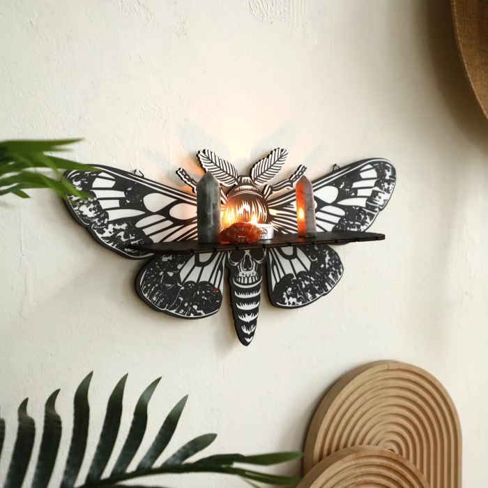 Death Moth Wall Shelf