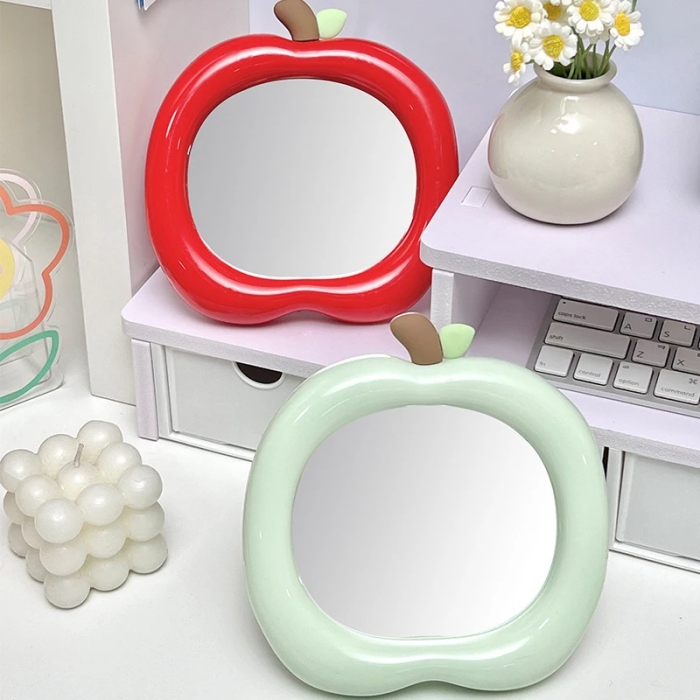Kawaii Apple Shaped Makeup Mirror