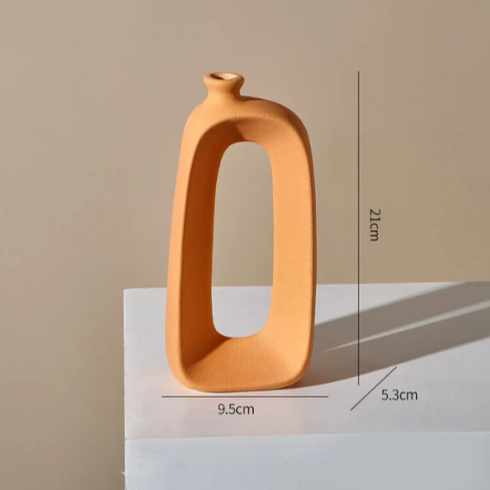 Abstract Ceramic Hollow Vase