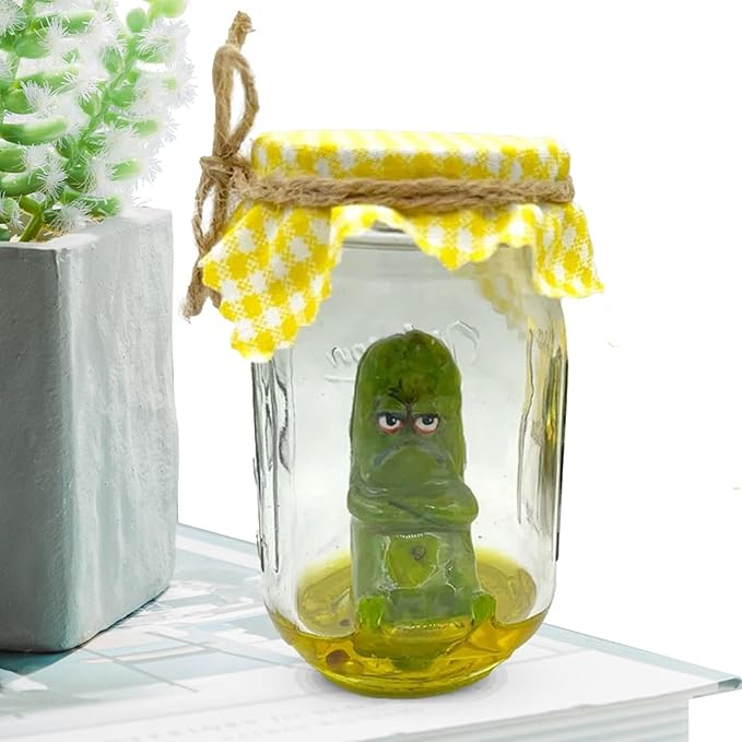Grumpy Pickle In A Jar