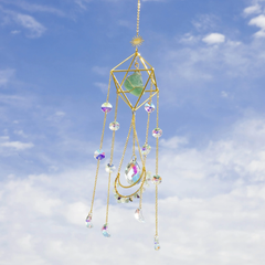 Gold Hanging Crystal Suncatcher
