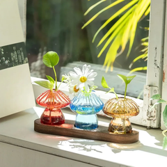 Fairy Mushroom Glass Vase Collection