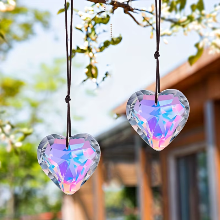Crystal Heart Suncatcher