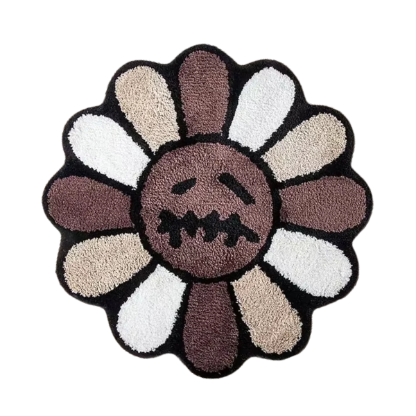 Black Sunflower Rug