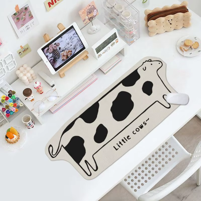Cow Shape Desk Mat