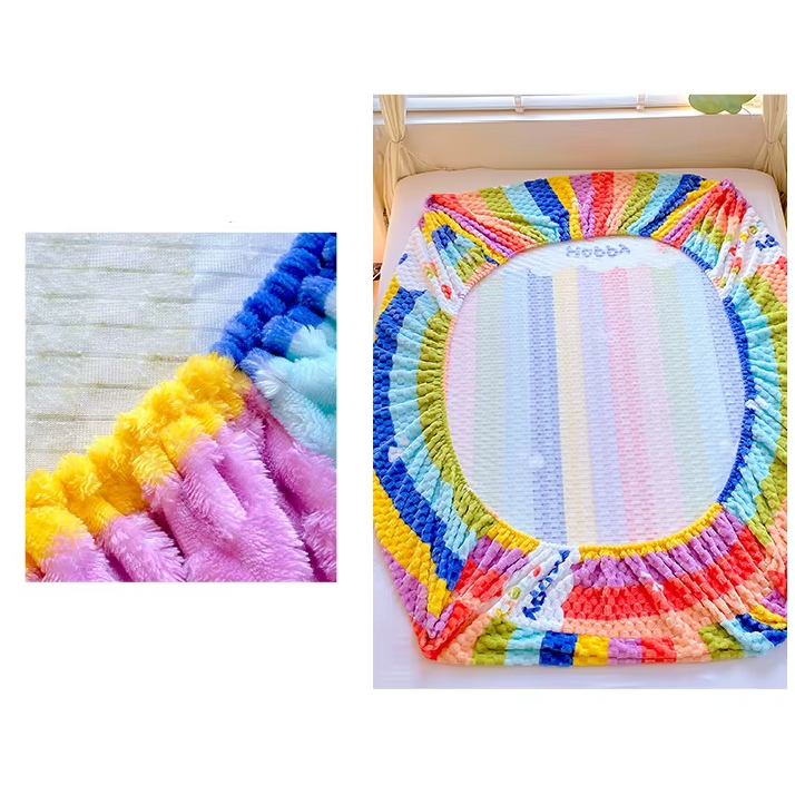 Happy Rainbow Bed Cover