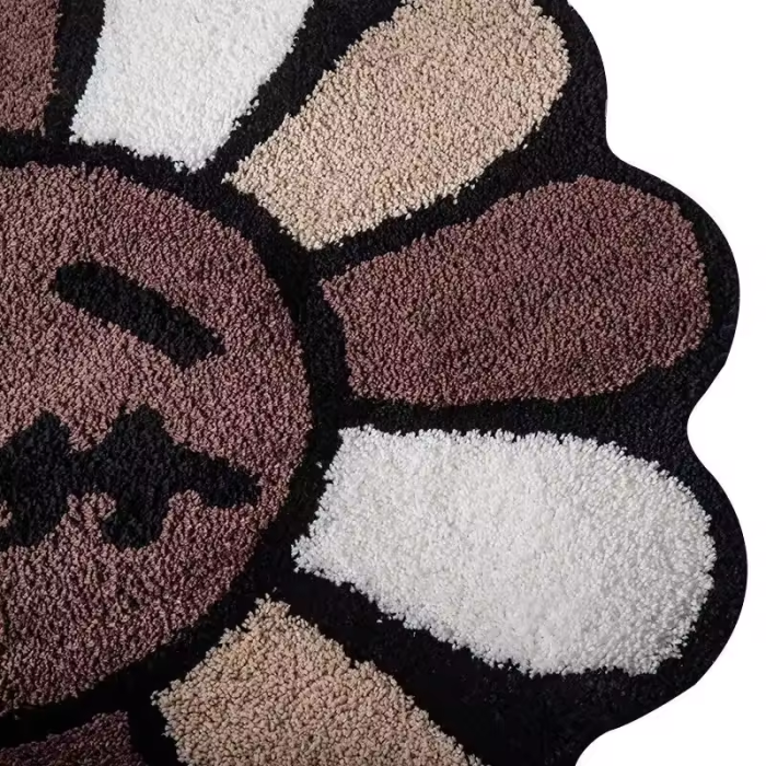 Black Sunflower Rug