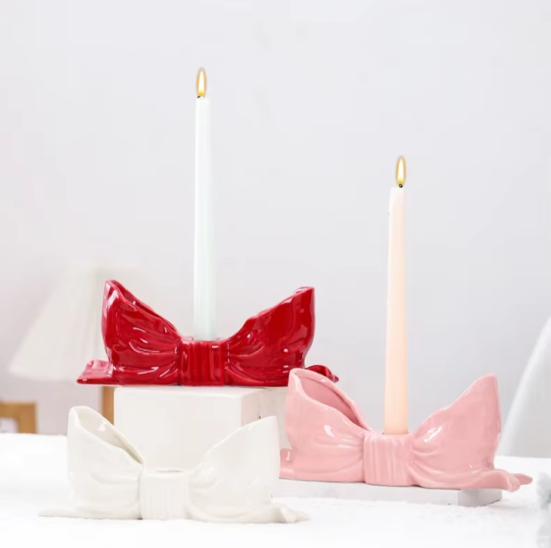 Bow Shaped Candle Holder