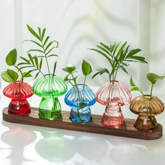 Fairy Mushroom Glass Vase Collection