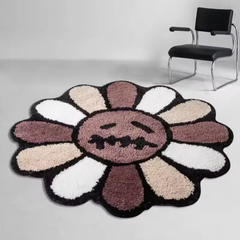 Black Sunflower Rug