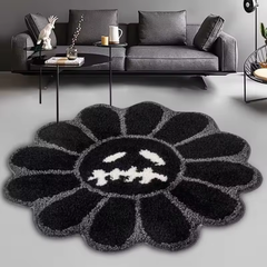 Black Sunflower Rug