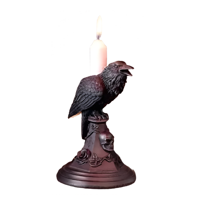Goth Girl Candle Holder