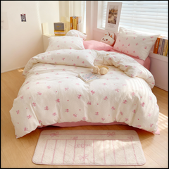 Blush Ribbon Bedding Set