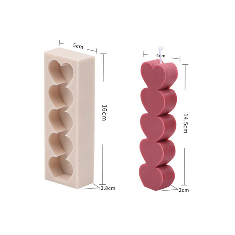 Heart Shape Candle Mold