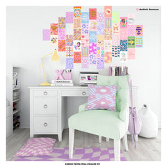 Danish Pastel Wall Collage Kit - Digital Collage