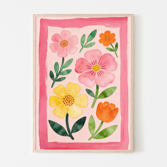 Dopamine Decor Flower Poster
